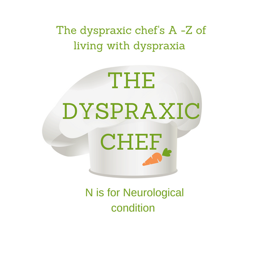 dyspraxicchef's tweet photo. @dyspraxicchef is on to N is #Neurological  A - Z #livingwithdyspraxia #DCDawareness https://t.co/TB8tTGD989 #neurodiverse #Disability https://t.co/8P5KR0zr4U