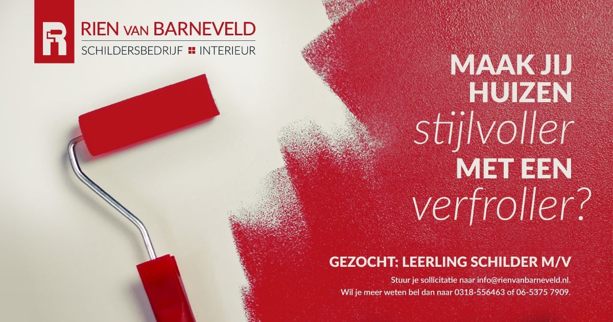 #vacature #leerlingschilder #schilderinveenendaal #werkeninveenendaal #interieur