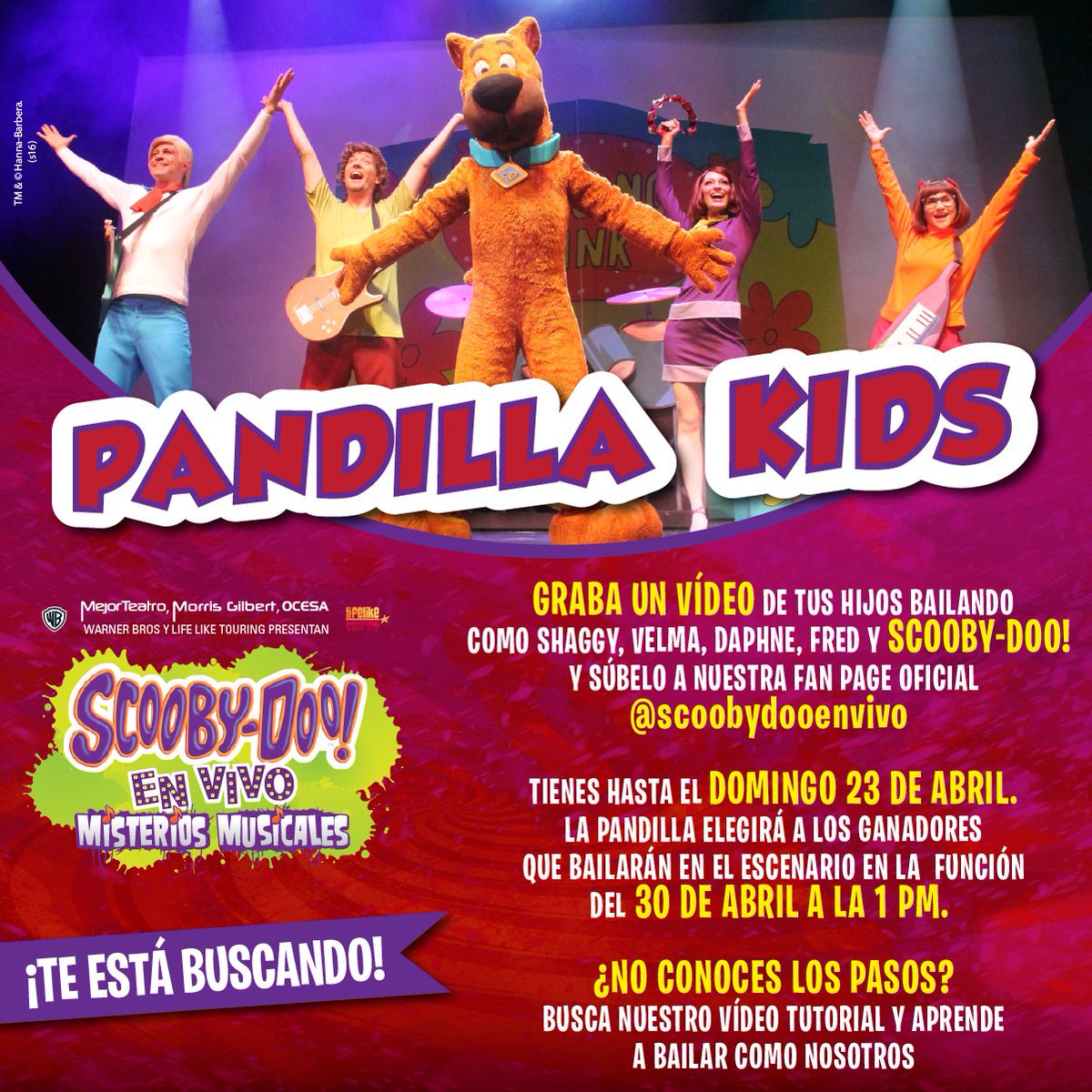¡Tú puedes ser parte de la pandilla! ¿listo para resolver el misterio del Teatro <a href="/Zentrika_StaFe/">Zentrika Santa Fe</a> junto a Scooby-Doo!?