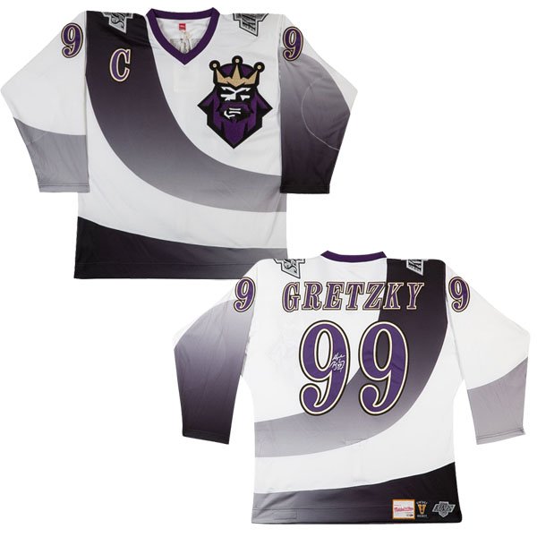 WAYNE GRETZKY 1995-96 KINGS AUTHENTIC MITCHELL & NESS 'BURGER KING' JERSEY