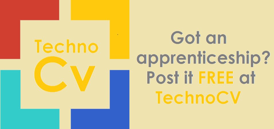 TechnoCv's tweet photo. #freejobposting #freerecruitment #technocv #cvsearch #apprenticeships #Career #future https://t.co/lAilJHCMow