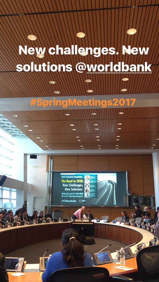 mejialaalcaldia's tweet photo. Chief Economist roundtable @WorldBank #SpringMeetings2017 #CERoundtable 🤓 https://t.co/sMmb0fcWcO