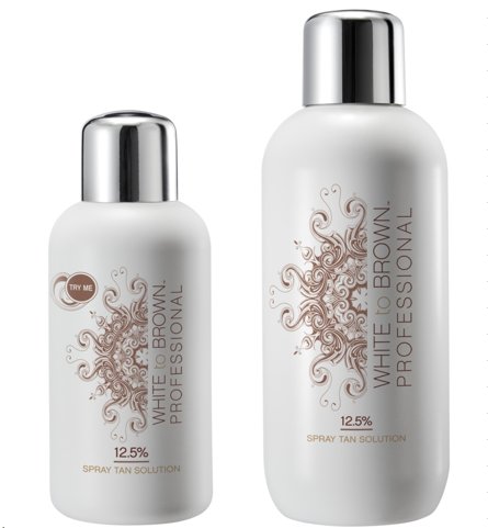 whitetobrown's tweet photo. For darker skin tones, 10% #SprayTanSolution delivers a rich #goldentan with a #SuperiorGradeDHA - a bestseller! #WHITEtoBROWNProfessional https://t.co/KUBuZcAvTm