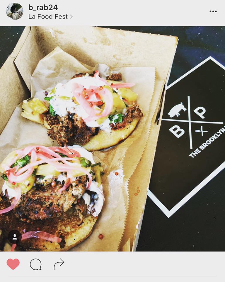 2DAY #LUNCH <a href="/thebrooklynpig/">The Brooklyn Pig</a>  915 Wilshire at #Figueora 90017 rear of building OPEN 1130-230 #DowntownFoodTruck