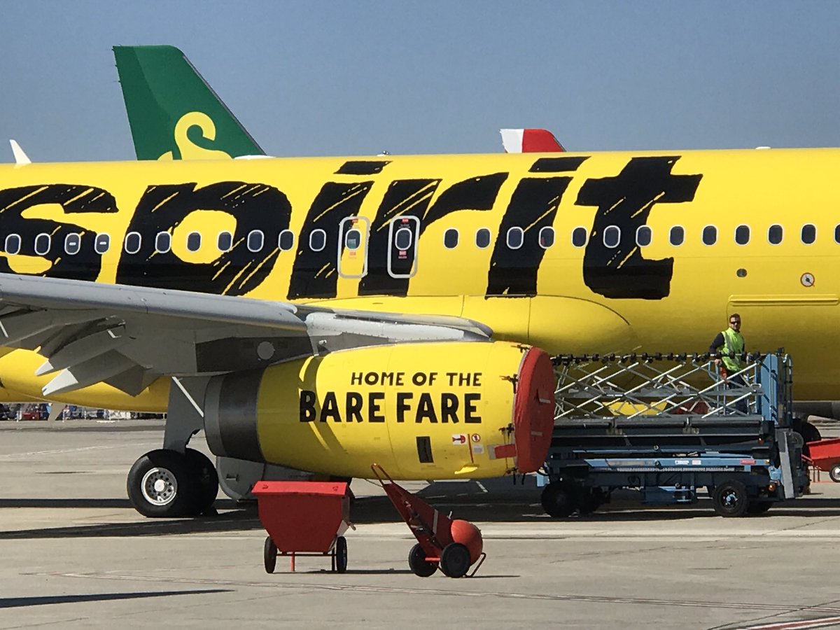 scottiebateman's tweet photo. Now I've been to some parties but this sound fun #BareFare #AirbusJPO #Spirit #A320 https://t.co/skjeZckDvh
