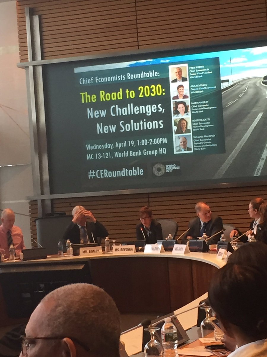 nicolegoldin's tweet photo. Live at the @WorldBank Spring Meetings #CERoundtable - great to see more women in the ranks....#economicsinterrupted https://t.co/8IftOOYGdJ