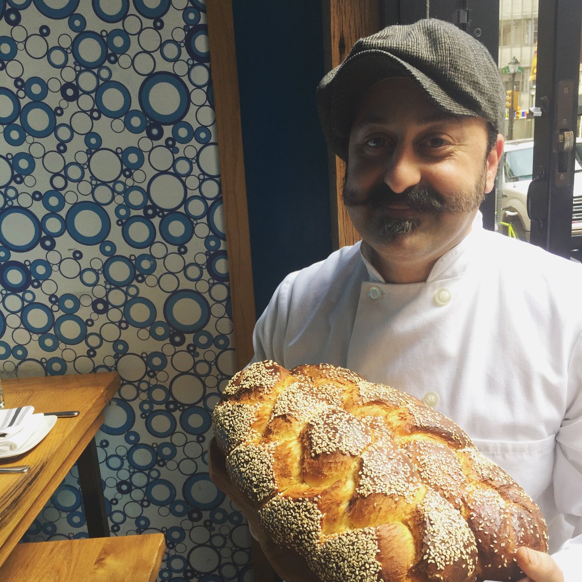BondfireMedia's tweet photo. End your week right - this guy is baking lamb/date/feta pies with @StargazyPhilly on Friday, 4/21. https://t.co/wiV4Ezvqyi