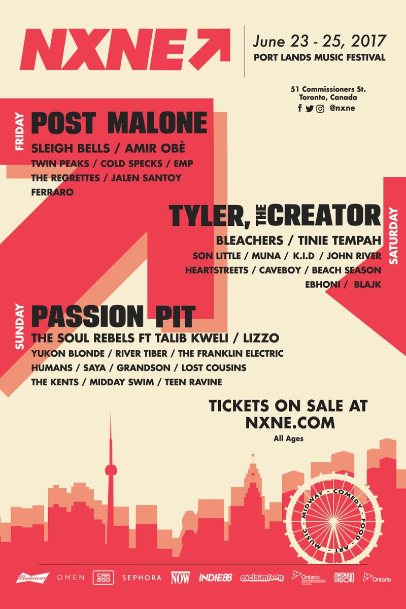 nxne's tweet image. Live music, a comedy tent, carnival rides + more. #PlayNorth June 23 - 25. Weekend &amp;amp; single day tickets on sale at nxne.com.