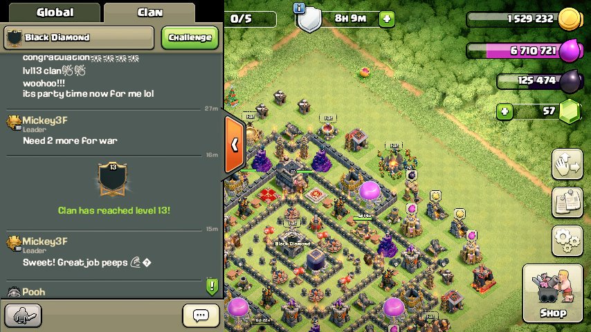 We are now a Level 13 clan.💪💪  Good Job Warriors!!!