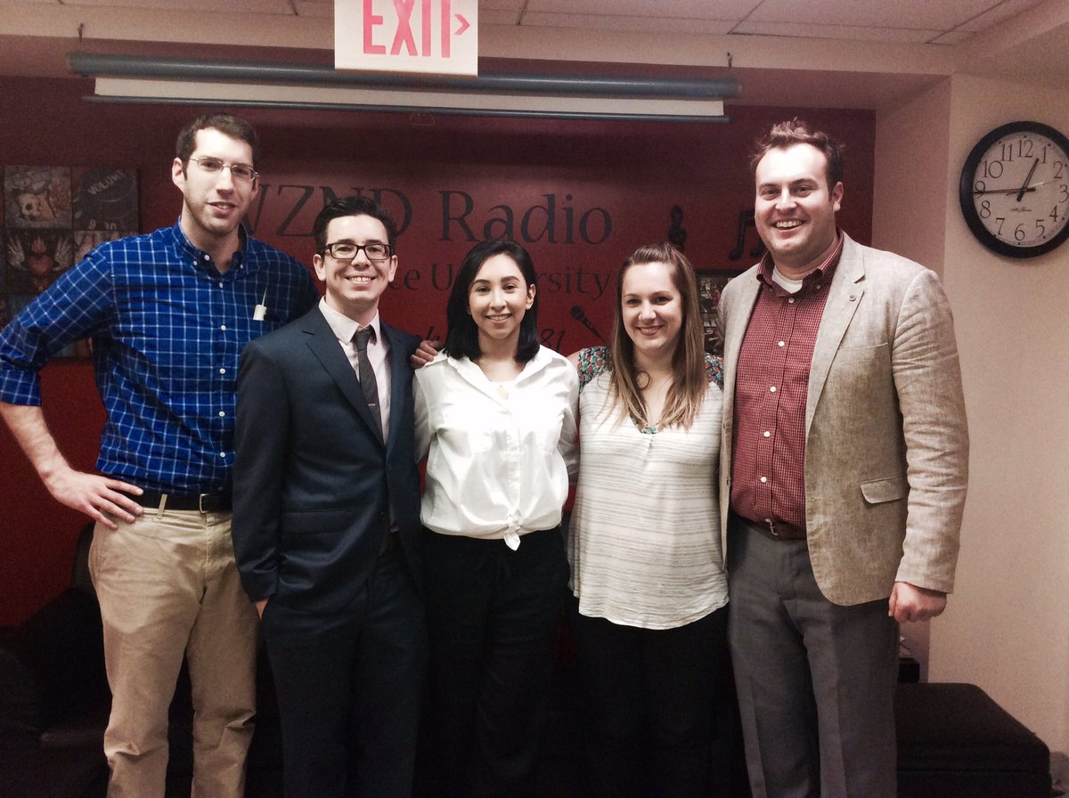 WZND's tweet photo. Proof that beautiful people can work in Radio. Thank you to our WZND alumni for joining us in today's @ISUSOC panel for #COMWeek2017! 🤗 https://t.co/qST0hJHXfn