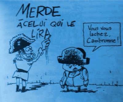 « Le mot de Cambronne » aux élèves d'Iberville et UQAT qui se produiront sur scène !
« Stand by » 30 minutes...