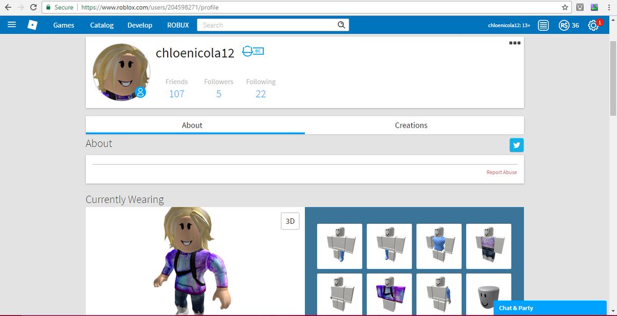 Roblox Profile Text