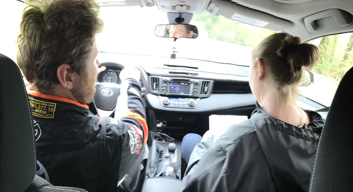 RhiGelsomino's tweet image. Today&apos;s @Toyota press day involved @ryan_millen_ &amp;amp; I explaining about driving &amp;amp; co-driving @ToyotaRacing #pacenotetraining #codrivertraining