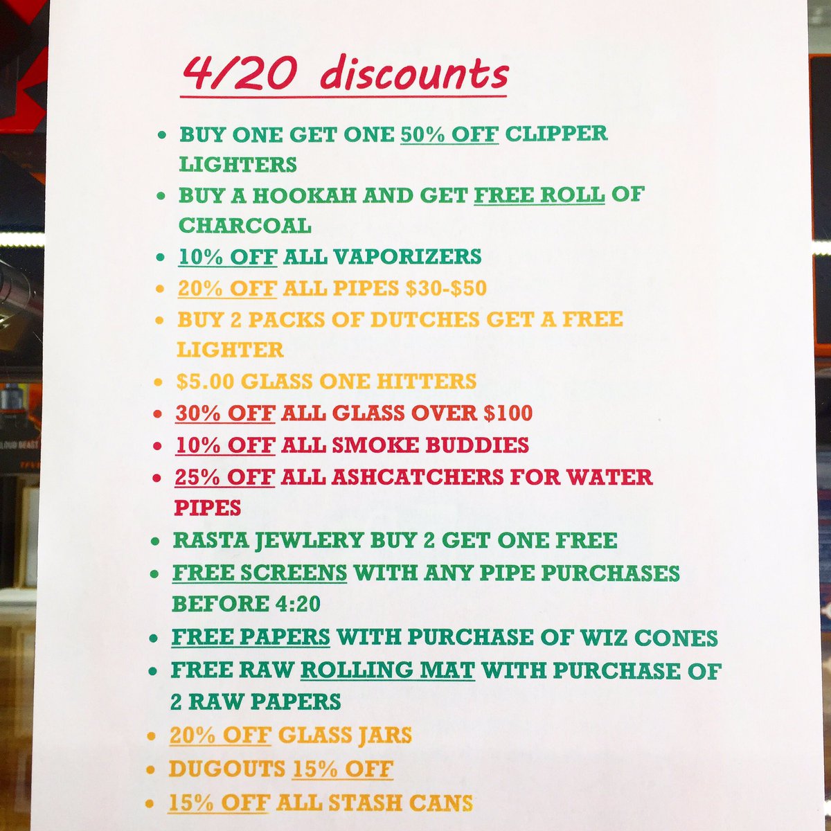 8thStSmokeShop's tweet image. 420 SALE #PIPESALE #PAPERSALE #FREELIGHTERS #JARS #420SALE #VAPENSMOKESHOP #LOCALSMOKE #WATERPIPES #ONEHITTERS #HOOKAHSALE #WIZCONES #RAW