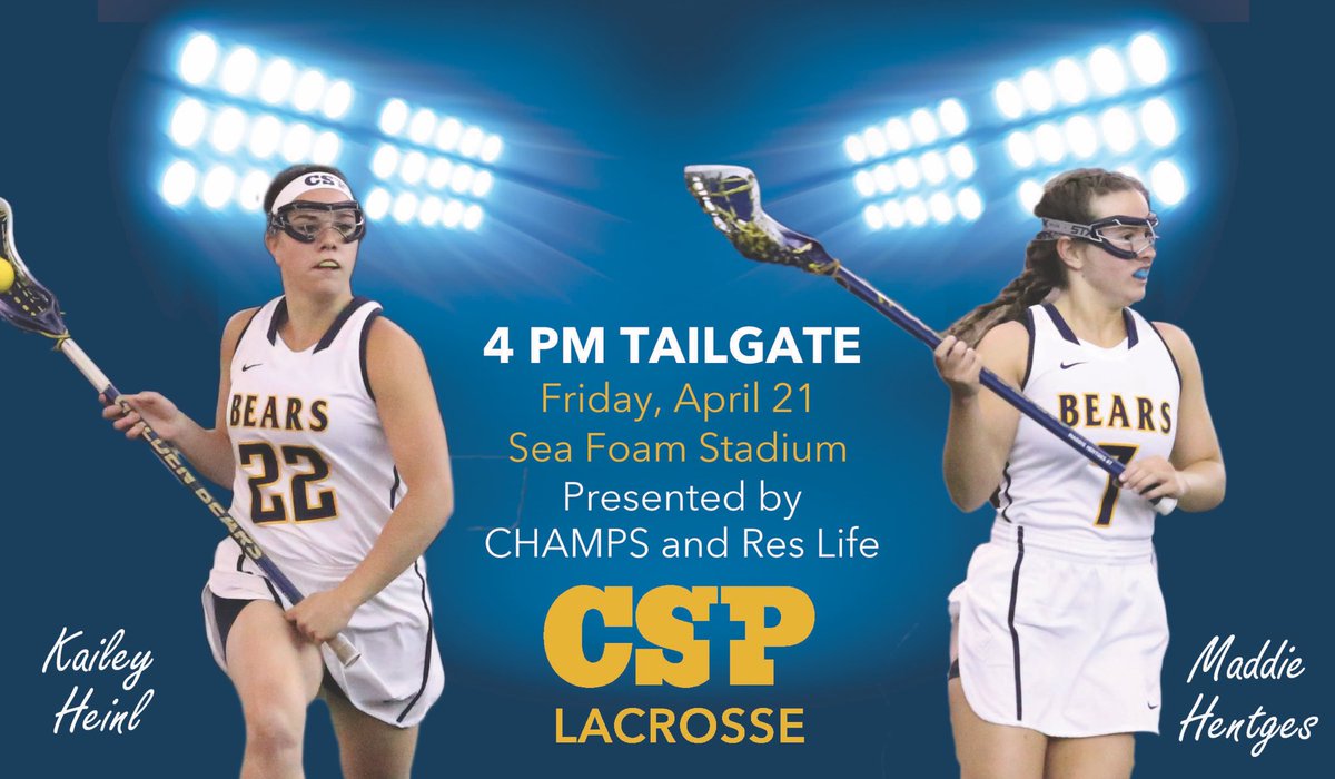 CSPCometCrazies's tweet image. Join us for a pregame tailgate this Friday at Sea Foam Stadium as @CSPBearsLAX takes on Indianapolis at 5! Food &amp;amp; games starting @ 4!🌭🐻