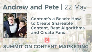 summitoncontent's tweet image. Hear @AndrewAndPete discuss how to create #ShareableContent, #BeatAlgorithms ... #CreateFans #summitoncontent #contentmarketing #socialmedia