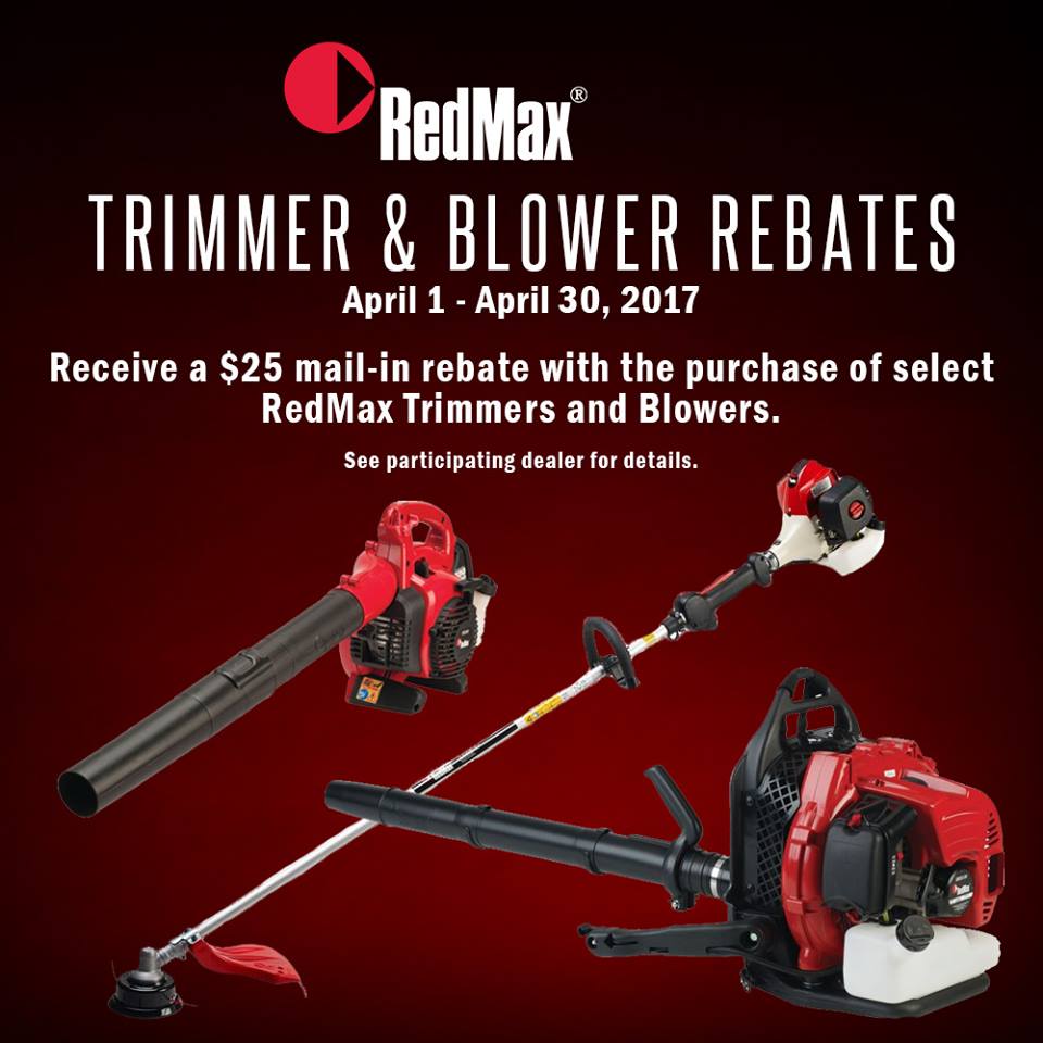 mowpart's tweet image. Take advantage of this #RedMax rebate through the end of the month! 
Blowers: ow.ly/qgaB30aZA9L
Trimmer: ow.ly/Xmej30aZAfC