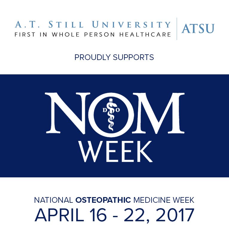 ATSU_news's tweet photo. ATSU is proud to be the founding institution of osteopathic medicine! @AOAforDOs #NOMWeek17 #ATSU125 https://t.co/wJUEC97cgW