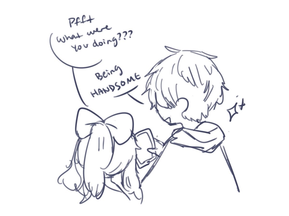 warm up doodles ft. @quippuh 's handsome boy child u 3u ? 