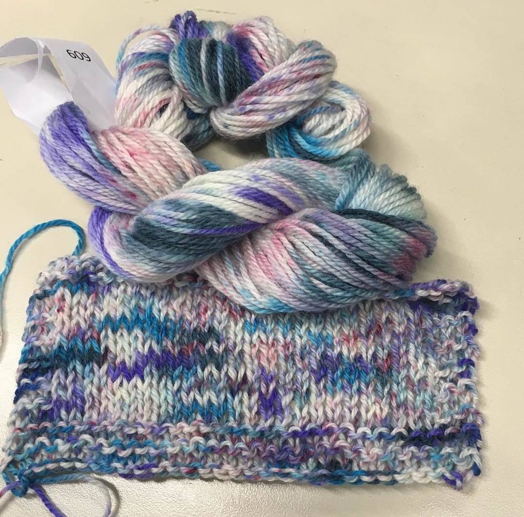 Artyarns's tweet photo. Swatching......#merinocloud #newcolors #yarn #merinocloud #artyarns #knittersofinstgram https://t.co/tB1iD0spLz