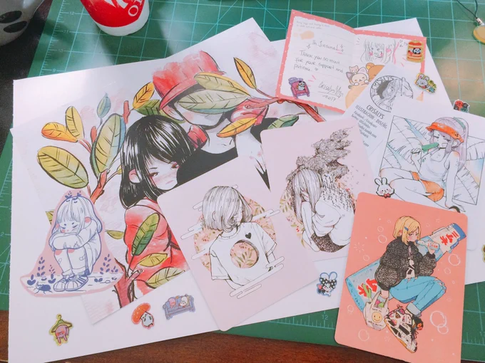 BEAUTIFUL PRINTS FROM @Criisalys CAME! (UM AND SO MANY EXTRAS?? THANK YOU!!) 