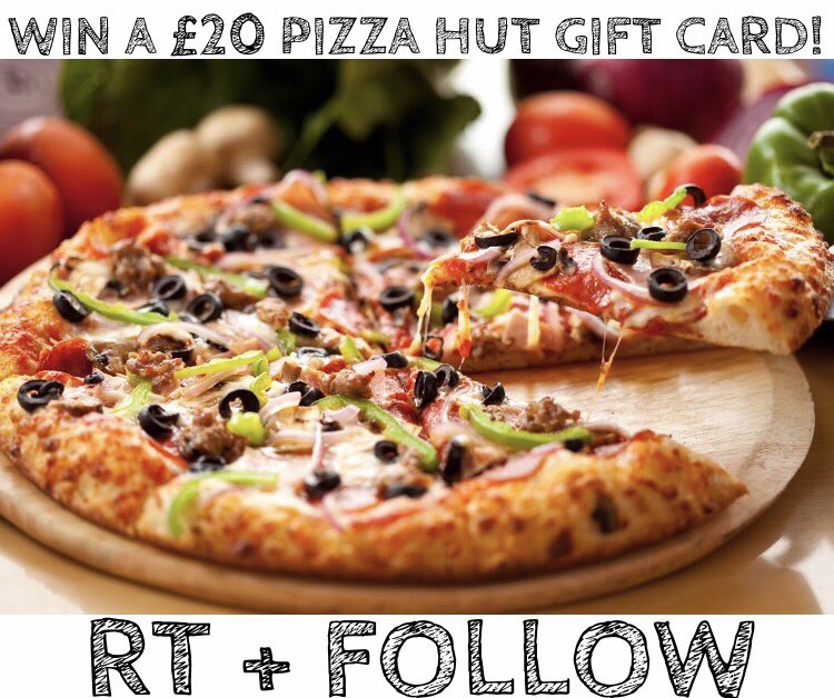 #winitwednesday #competition #giveaway #win a #pizzahut gift card #follow + #retweet T&amp;Cs apply (see website) closes 8pm 26/04 #prize