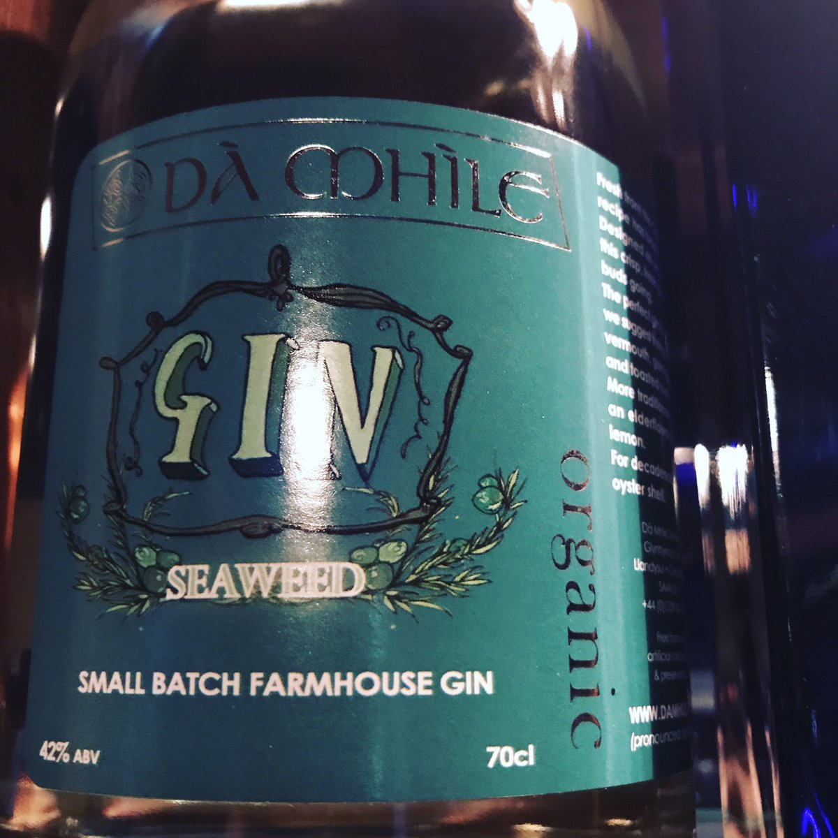 #Welsh Organic Gin!! Only at Carbon Bistro #ginbar #huge