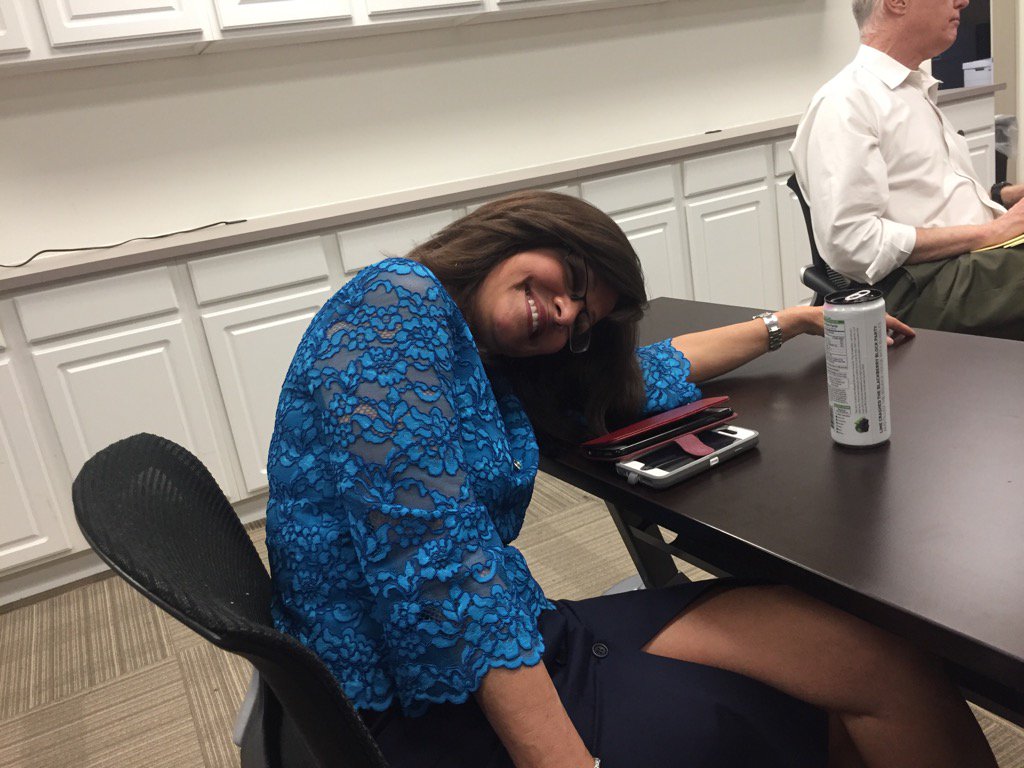 TheresaDenverCO's tweet photo. Sadly, our @annetrujillo7 isn't as attentive #WorksNight @DenverChannel @AdamHammond_7 https://t.co/LSAsUtUXwE