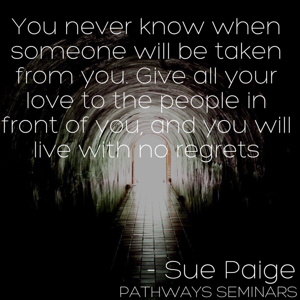 PathwaysSeminar's tweet image. You never know when someone will be taken from you. Give all your love to the people in front of you, and you will live with no regrets