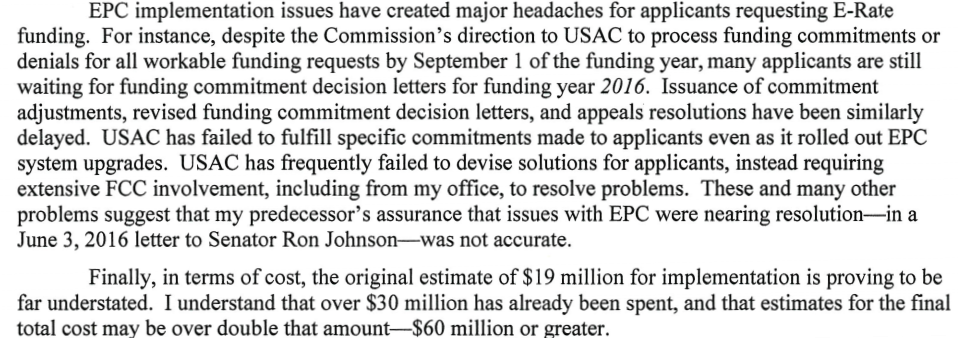 .<a href="/FCC/">FCC</a>'s #ERate program helps schools &amp; libraries get people online. Here's my letter on need to fix flaws in system: transition.fcc.gov/Daily_Releases…