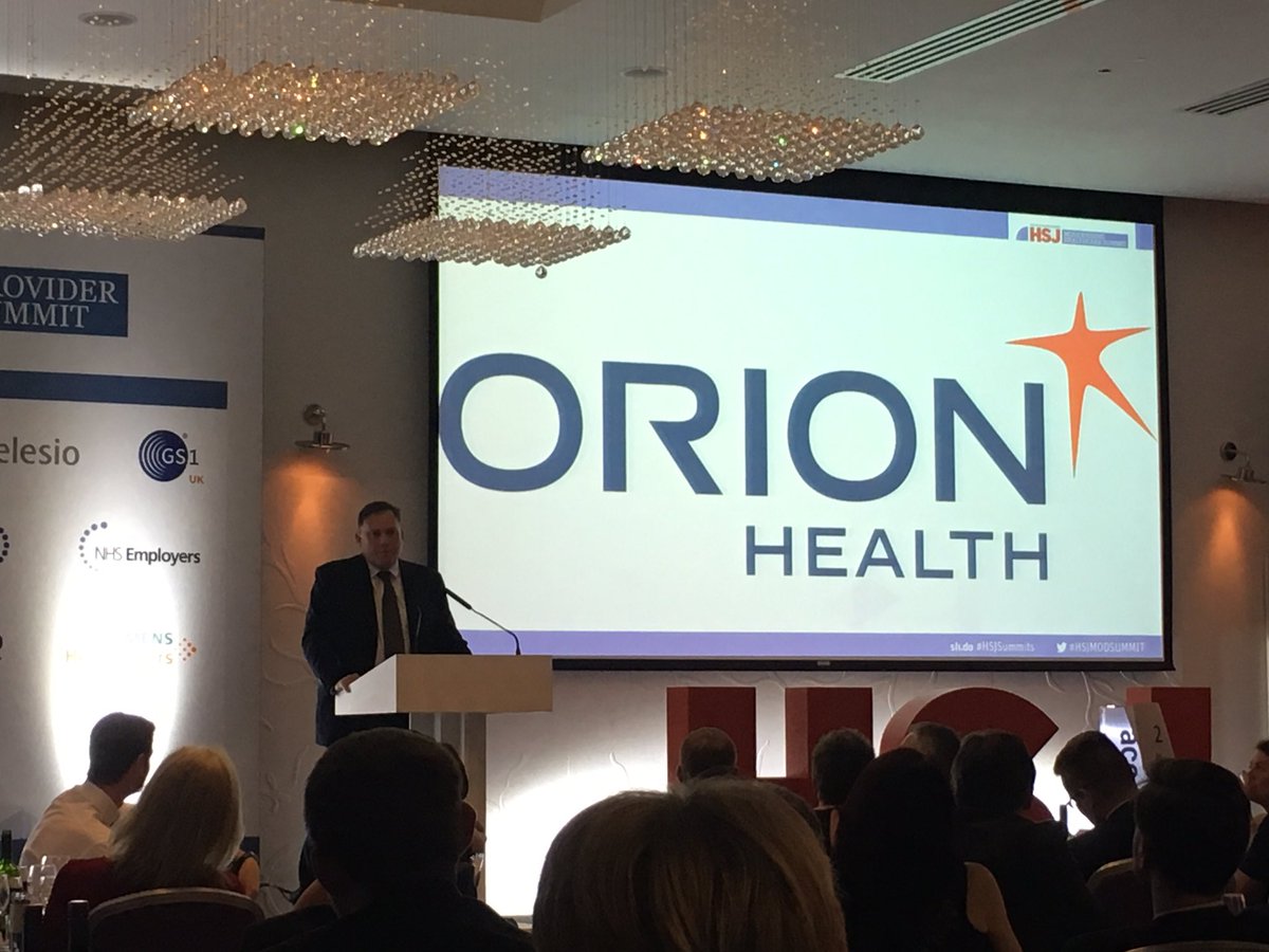 Hilarious evening entertainment from Paddy O'Connell at #hsjmodsummit <a href="/OrionHealthEMEA/">Orion Health EMEA</a>