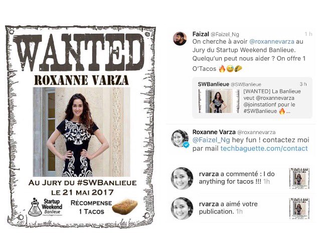 jherizi's tweet photo. La magie des réseaux sociaux, on a lancé l'#operationwanted pour le #SWBanlieue et... vive les tacos 😂 https://t.co/fi5F2rA0Pu