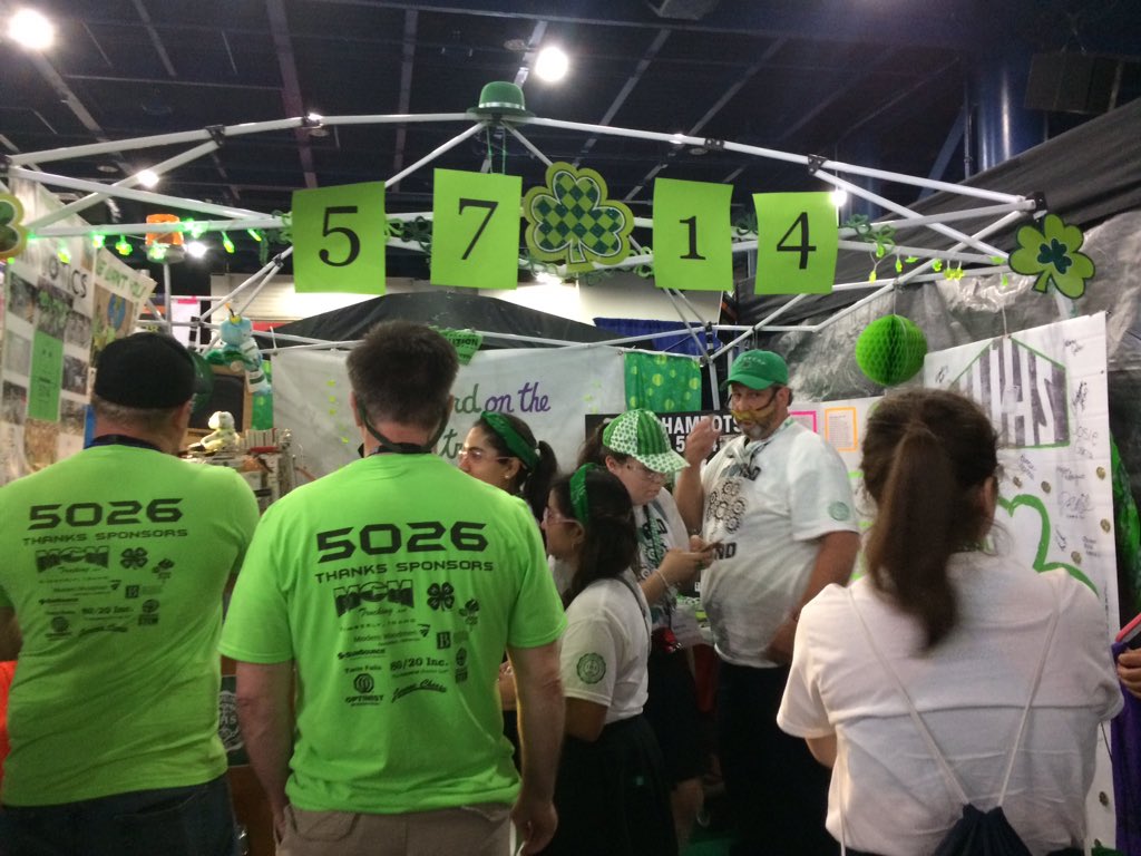 Some of our neighboring booths at worlds! #FIRSTChamp #omgrobots