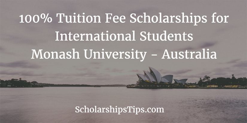 scholarshipstips.com/69 Beasiswa 100% di Monash University, AUSTRALIA #Apr20