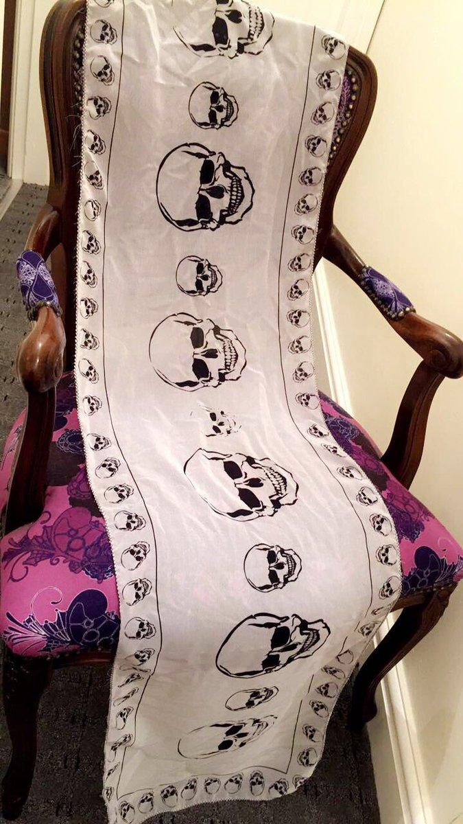 MlrPattern's tweet image. First collection of chiffon scarves finished and available now! #skull #design #chiffon #design #designer #fineliner