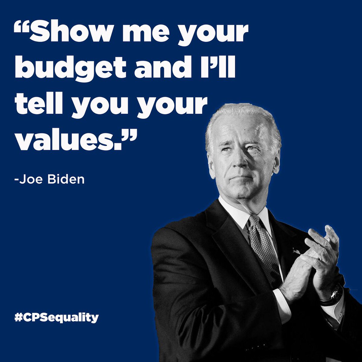 janicejackson's tweet image. On a day like today, I’m reminded of one of my favorite quotes from @JoeBiden #cpsequality