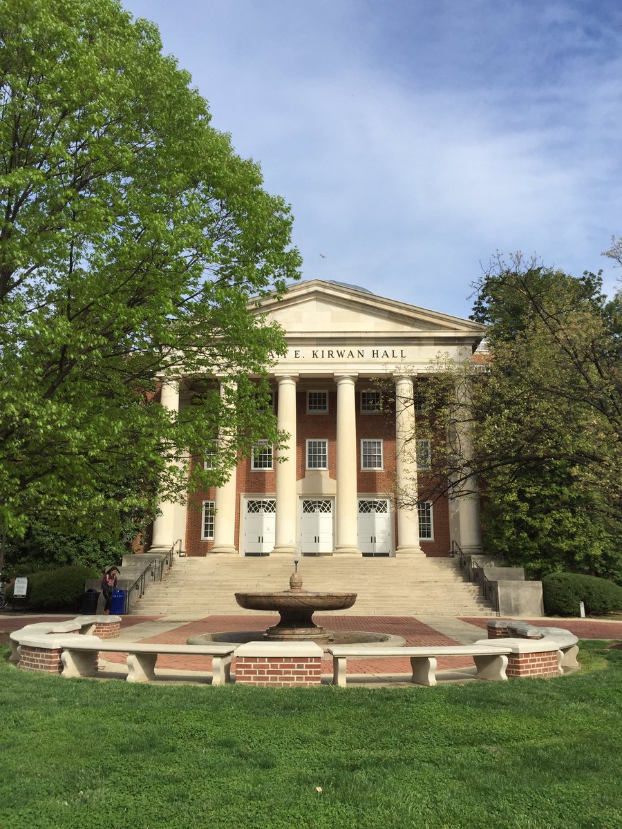 University of Maryland I start to feel at home.
