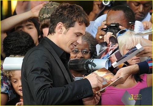   Happy Birthday James Franco!  That\s me in pink with 