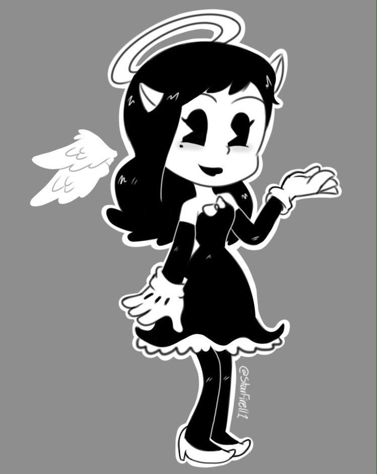 “She's cute &lt;3 Alice Angel #BendyAndTheInkMachine” .