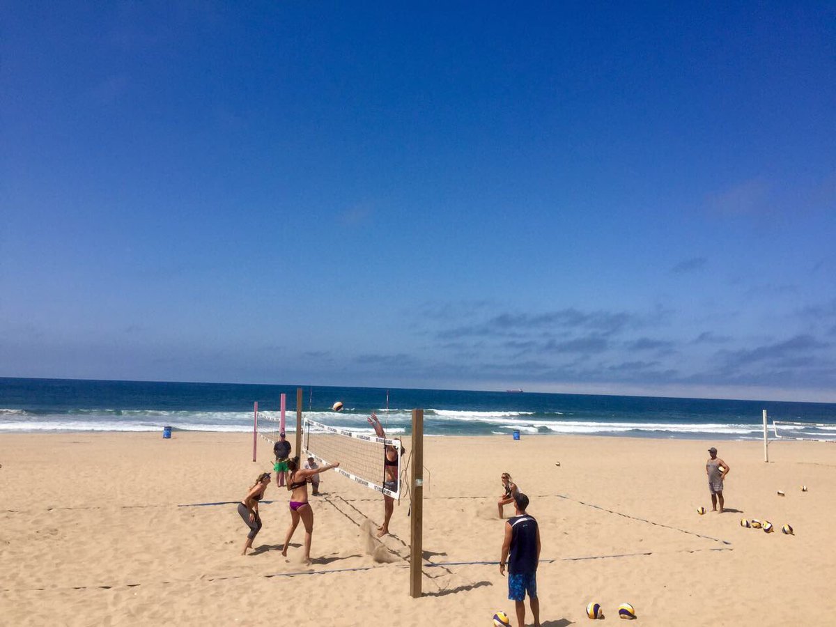 We love practice but even more at Manhattan Beach with <a href="/kerrileewalsh/">Kerri Walsh Jennings</a> and <a href="/AprilRossBeach/">April Ross</a>