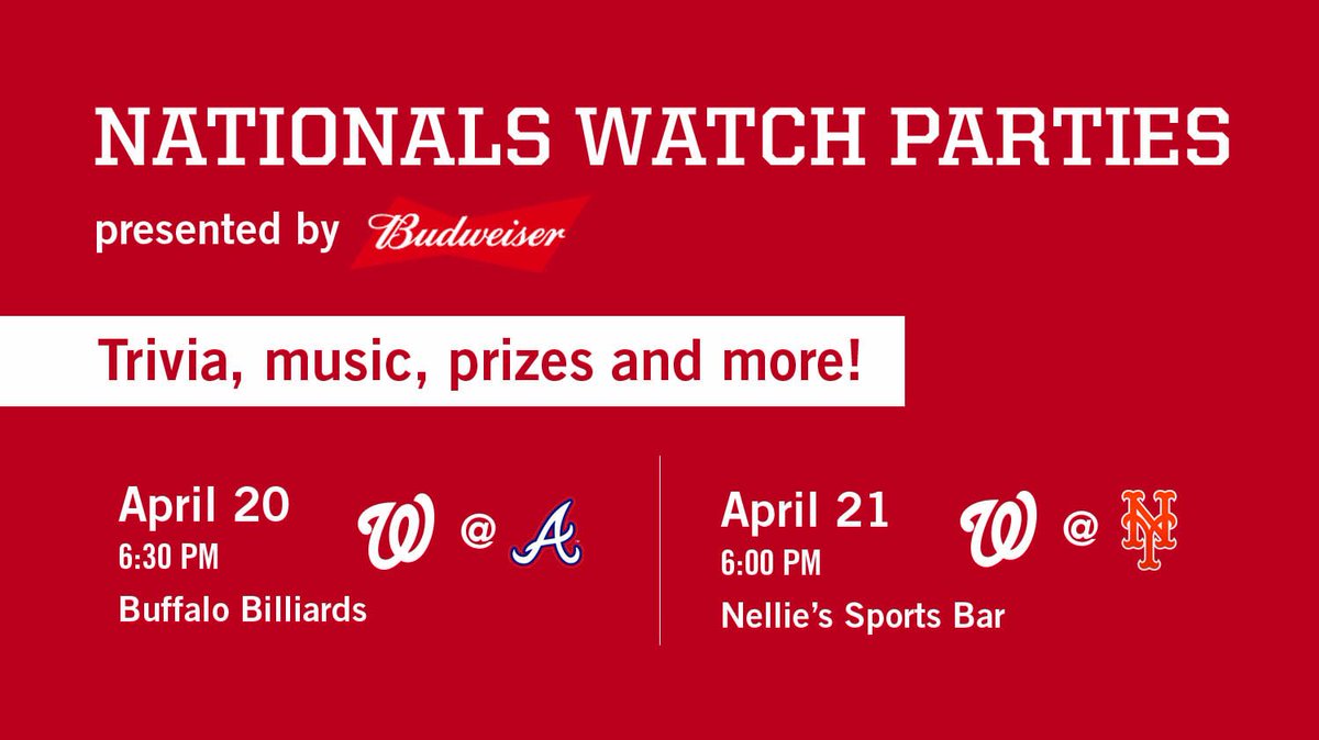 While the team's away, the fans will play. Come on out to watch your #Nats this week! https://t.co/cyxm32Hhh3