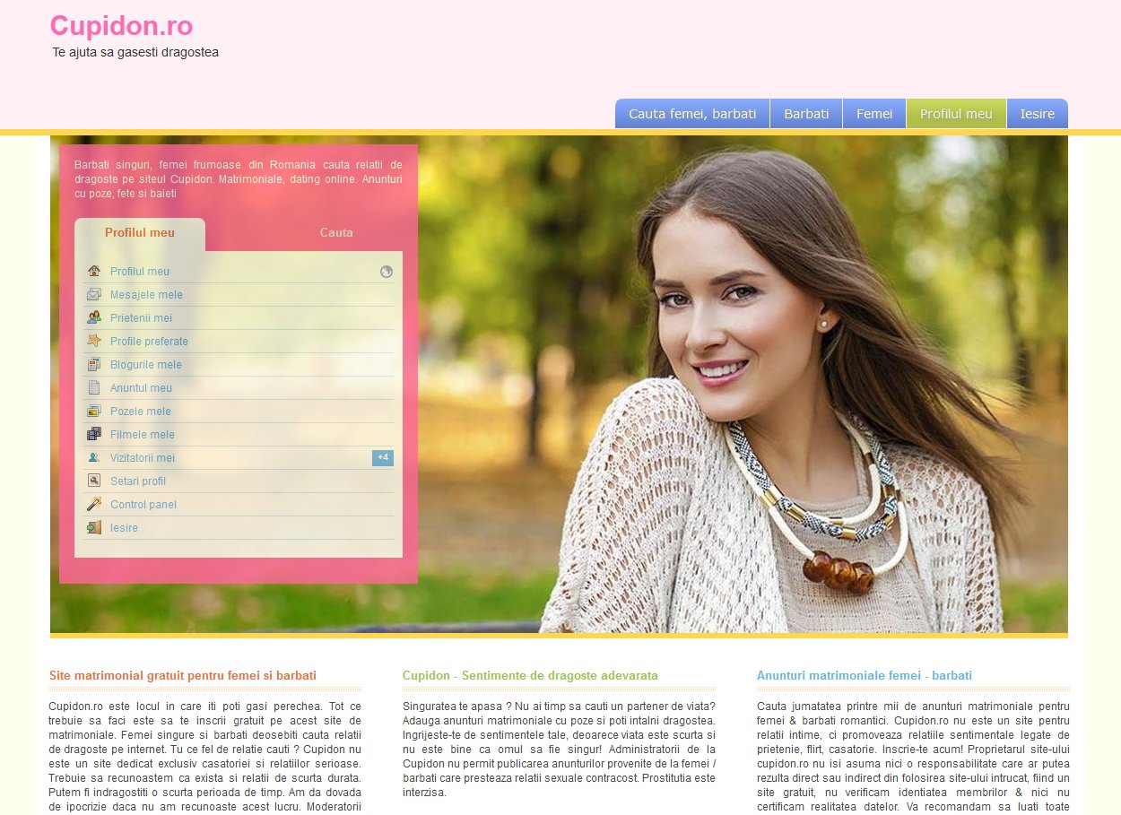 Site- ul de dating pentru femeie