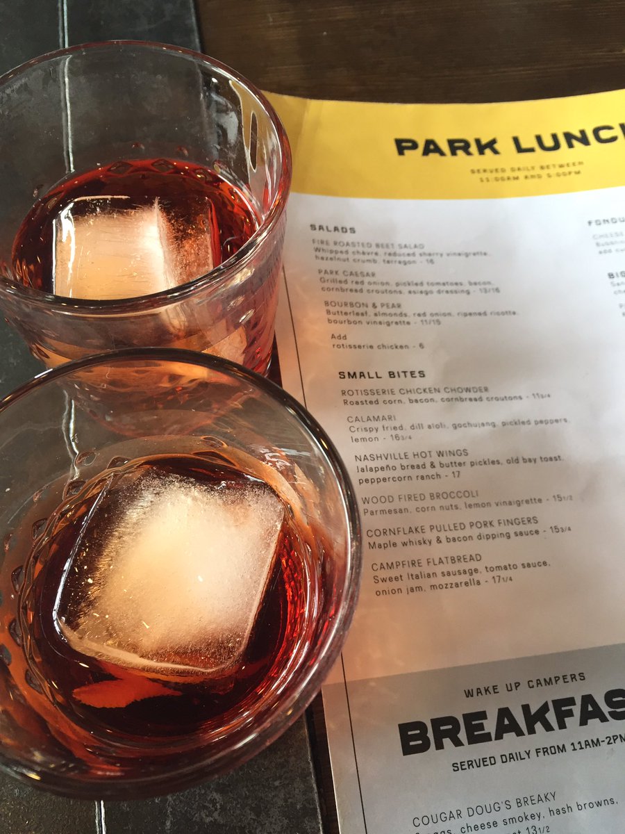 I also enjoy the #negroni by @parkdistillery . High on alcohol! #booze 😬