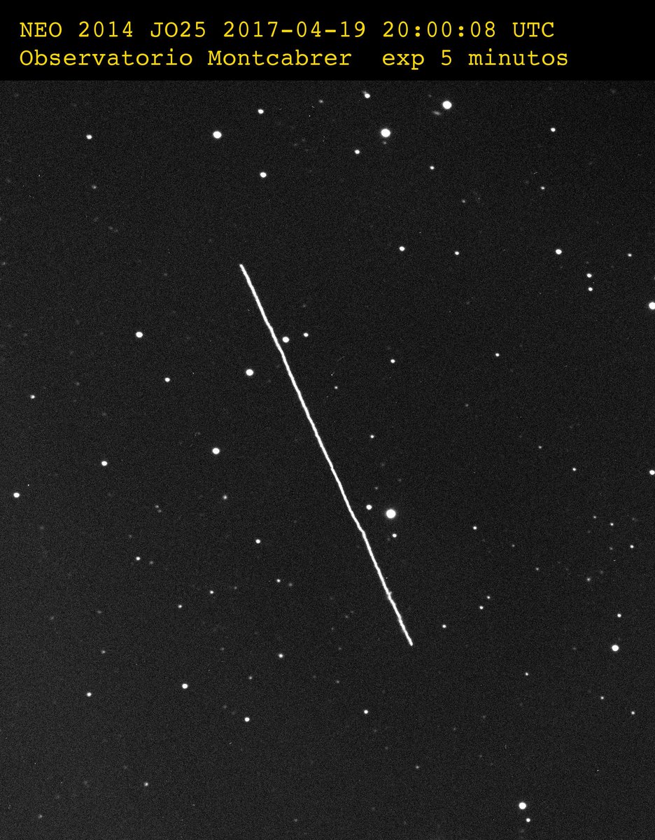 ramonnaves's tweet photo. Asteroide potencialmente peligroso 2014 JO25 a 1.8Millones d
 Km de la tierra
Animacion   https://t.co/4NmlltqqUW https://t.co/VOnSwUXR2E