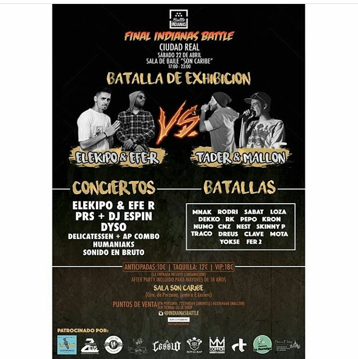 Gente nos vemos el sábado en ciudad Real!!! Un RETWEET PORFAVOR!!!!