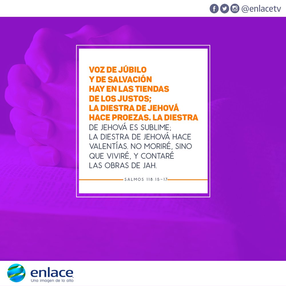 enlacetv's tweet photo. ¡No moriré, sino que viviré! Las misericordias de Dios son para siempre. https://t.co/B3tRba4laR
