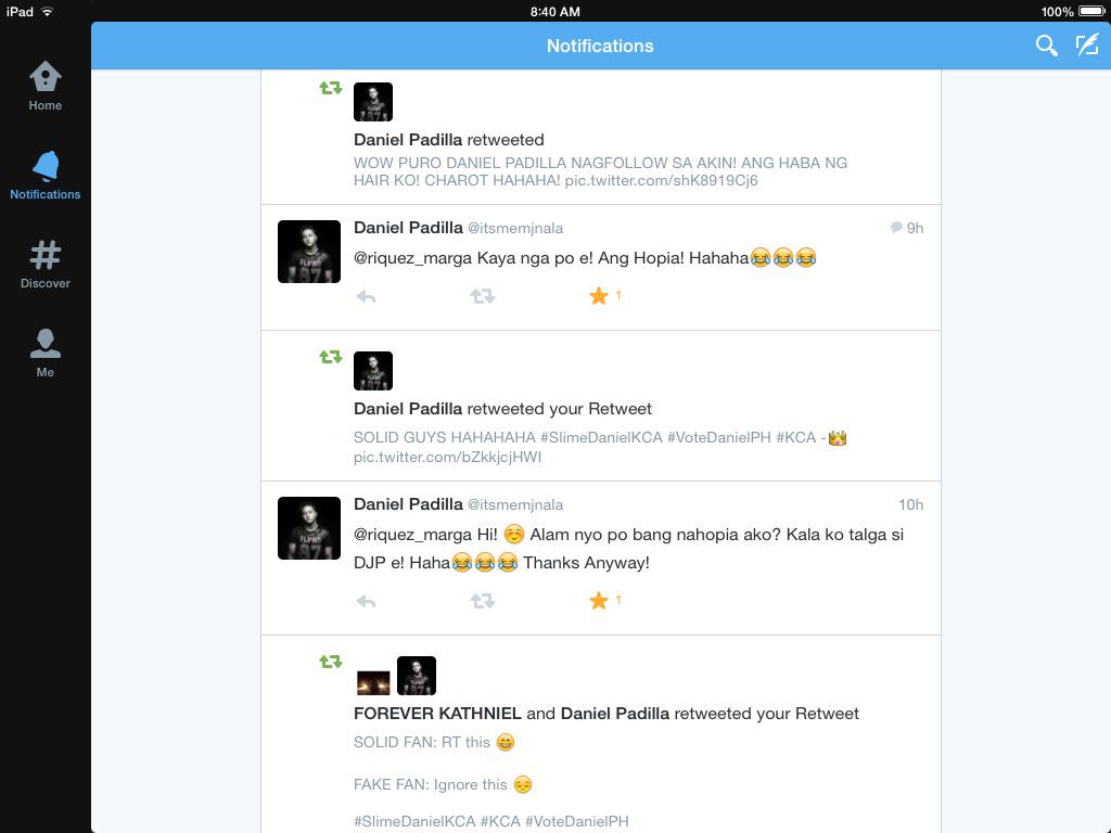 Daniel Padilla all over my notif.   Happy Birthday !!! 