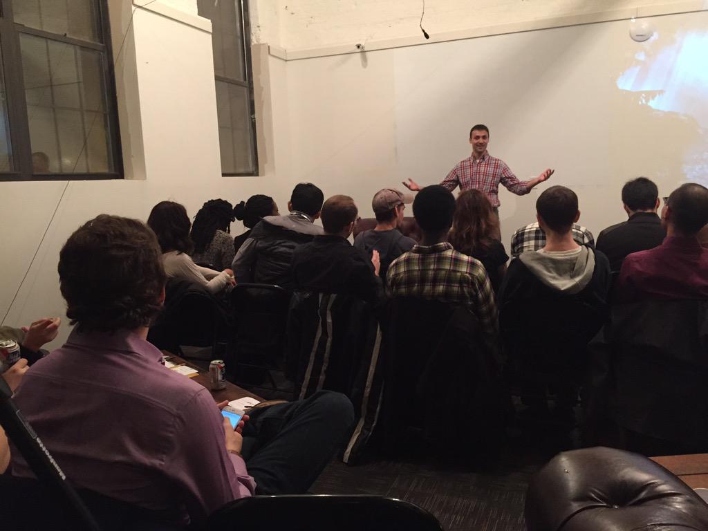 _HighNY's tweet photo. Kicking off our High Tech event @HarlemGarage! http://t.co/fZHbkDUhPV