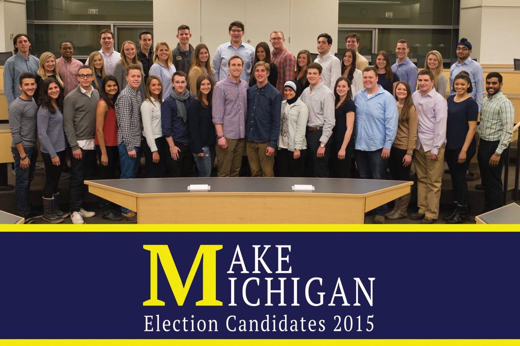 MakeMichigan's tweet image. Don't forget to vote for this great family of candidates at Vote.umich.edu !
