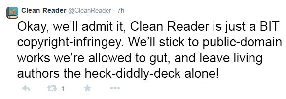 lukemaynard's tweet image. @ChuckWendig @Joannechocolat I used my own app to sanitize #CleanReader&apos;s words into less personally offensive ones: